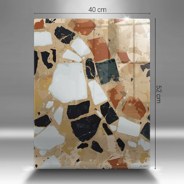 Üveg vágódeszka Dekoratív kövek lemez