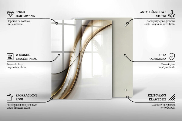 Üveg vágódeszka Boho nyilak minta