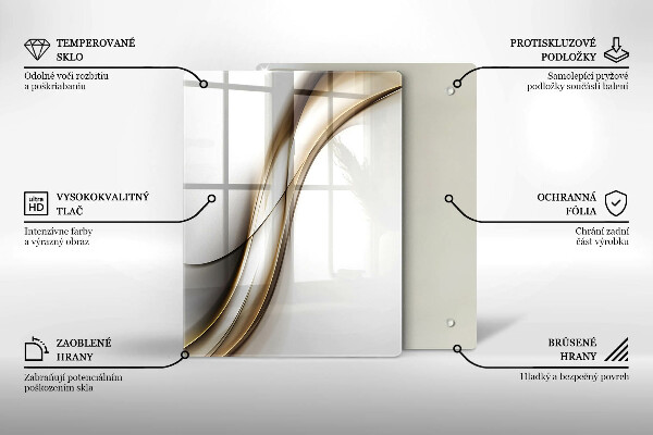 Üveg vágódeszka Boho nyilak minta