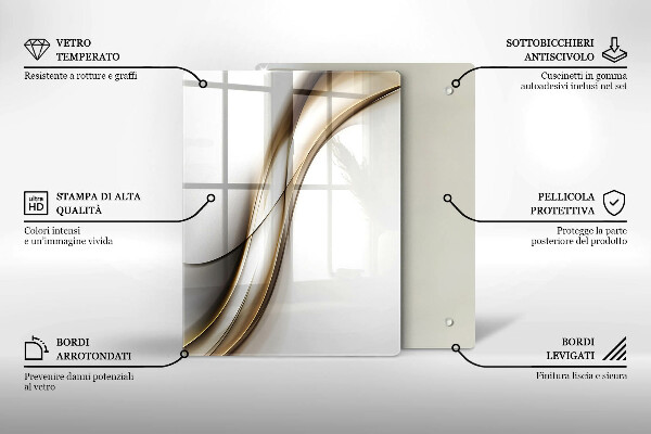 Üveg vágódeszka Boho nyilak minta