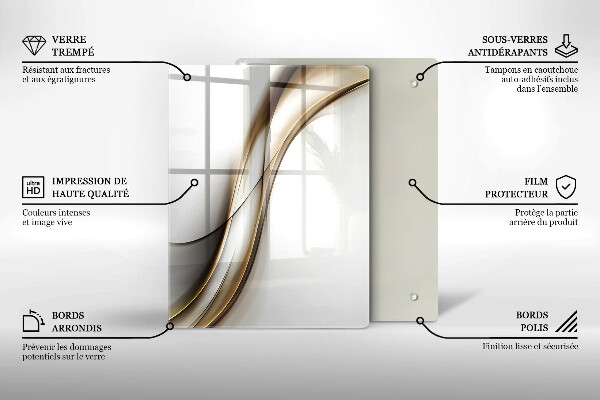 Üveg vágódeszka Boho nyilak minta