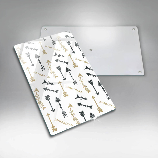 Üveg vágódeszka Boho nyilak minta