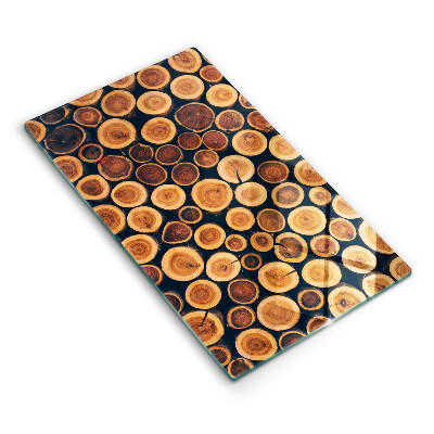 Üveg vágódeszka Fa tuskók