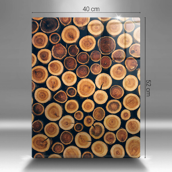 Üveg vágódeszka Fa tuskók