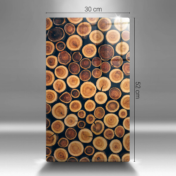 Üveg vágódeszka Fa tuskók