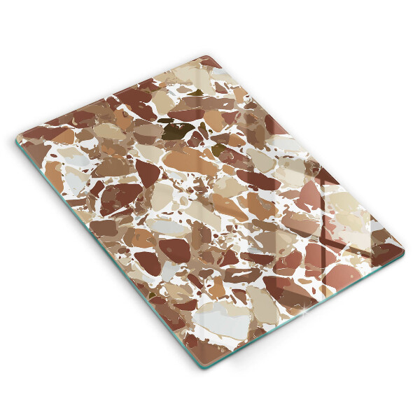 Üveg vágódeszka Kő díszítő foltok