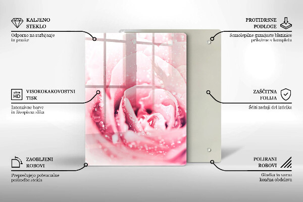 Üveg vágódeszka Kő díszítő foltok