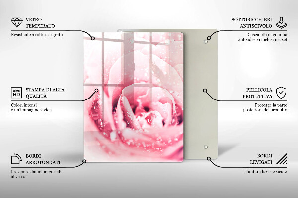 Üveg vágódeszka Kő díszítő foltok