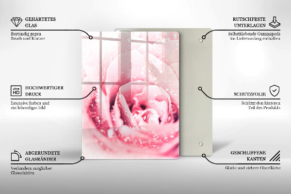 Üveg vágódeszka Kő díszítő foltok