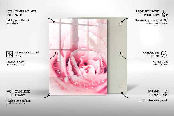 Üveg vágódeszka Kő díszítő foltok