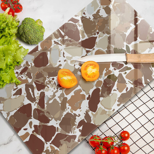 Üveg vágódeszka Kő díszítő foltok