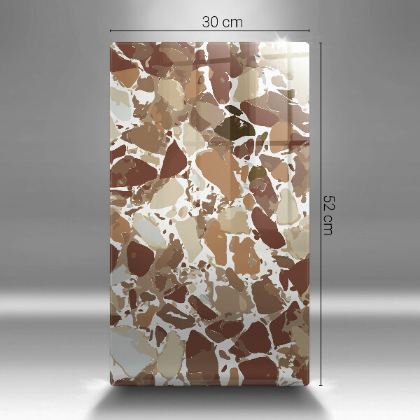 Üveg vágódeszka Kő díszítő foltok