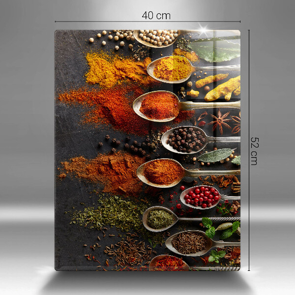 Üveg vágódeszka Fűszeres kanalak