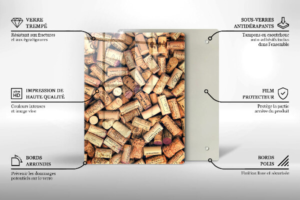 Üveg vágódeszka Fűszeres kanalak