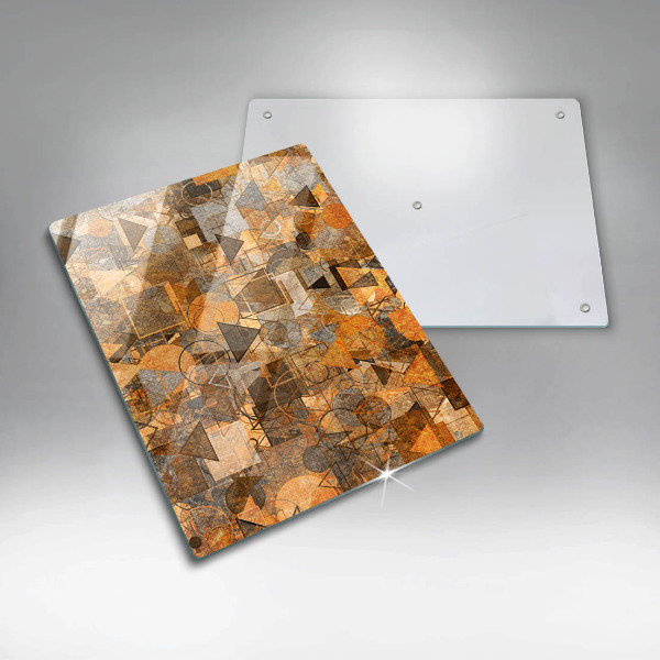 Üveg vágódeszka Varrat nélküli mintát geometriai alakzatok