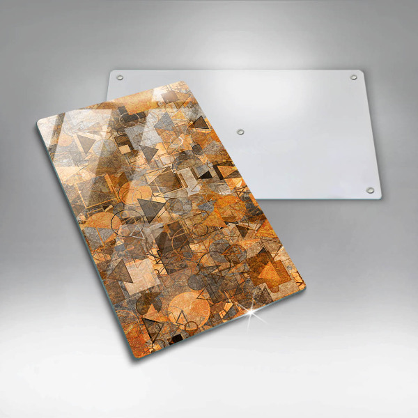 Üveg vágódeszka Varrat nélküli mintát geometriai alakzatok