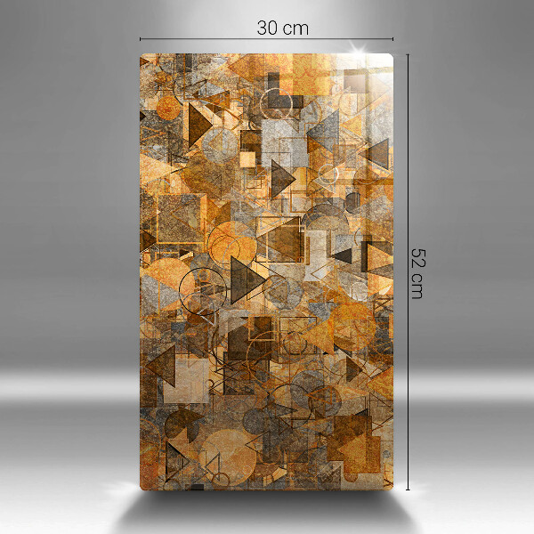 Üveg vágódeszka Varrat nélküli mintát geometriai alakzatok