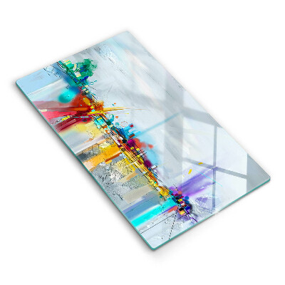 Üveg vágódeszka Festett absztrakció