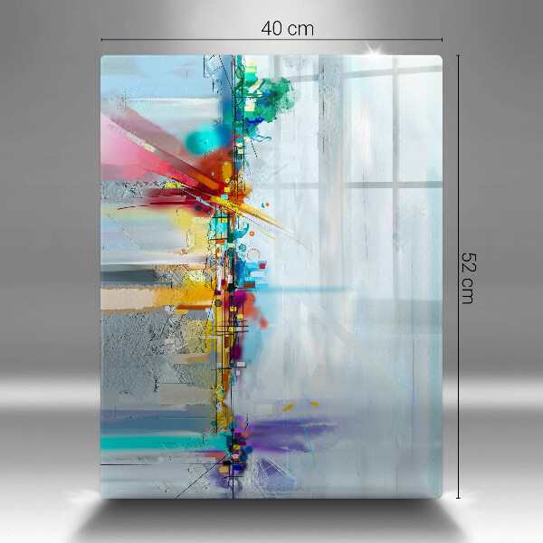 Üveg vágódeszka Festett absztrakció