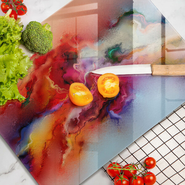 Üveg vágódeszka Füstös absztrakció