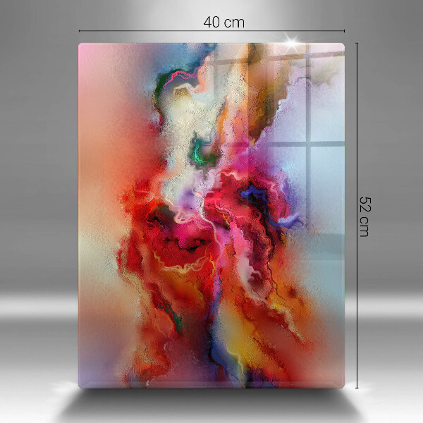 Üveg vágódeszka Füstös absztrakció