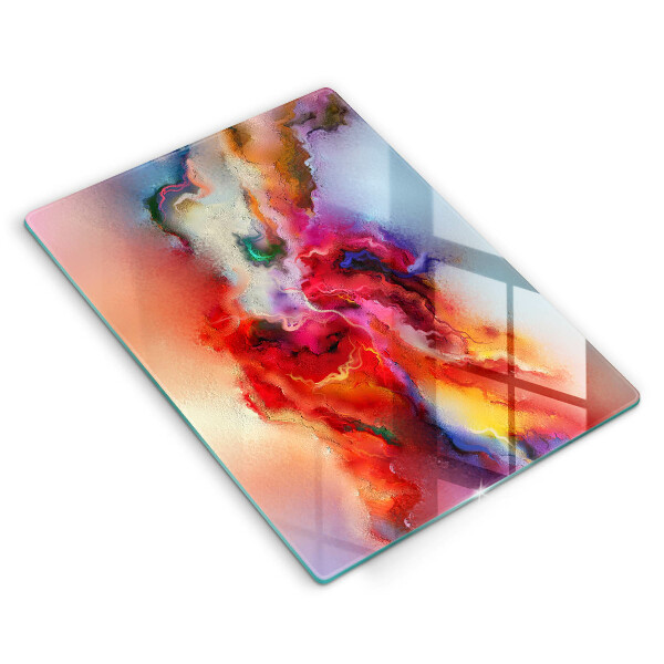 Üveg vágódeszka Füstös absztrakció