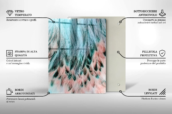 Üveg vágódeszka Füstös absztrakció