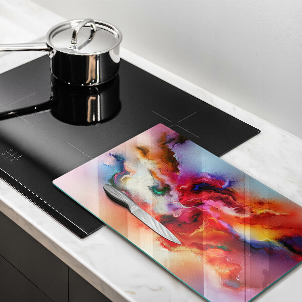 Üveg vágódeszka Füstös absztrakció