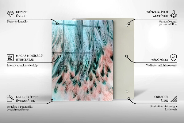 Üveg vágódeszka Füstös absztrakció