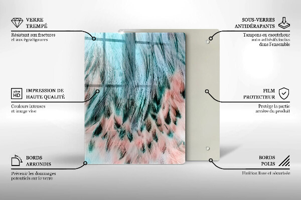 Üveg vágódeszka Füstös absztrakció