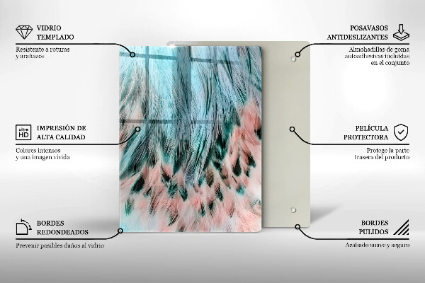 Üveg vágódeszka Füstös absztrakció