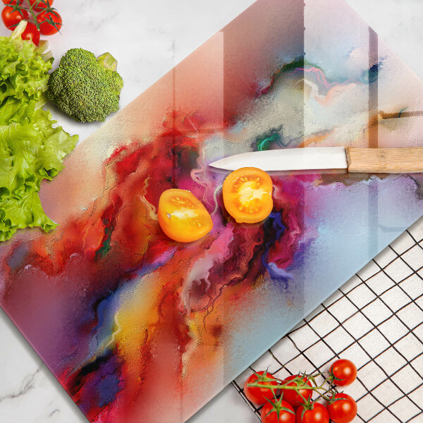 Üveg vágódeszka Füstös absztrakció