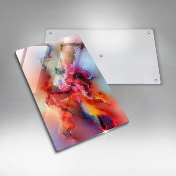 Üveg vágódeszka Füstös absztrakció