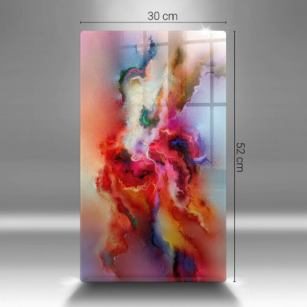 Üveg vágódeszka Füstös absztrakció