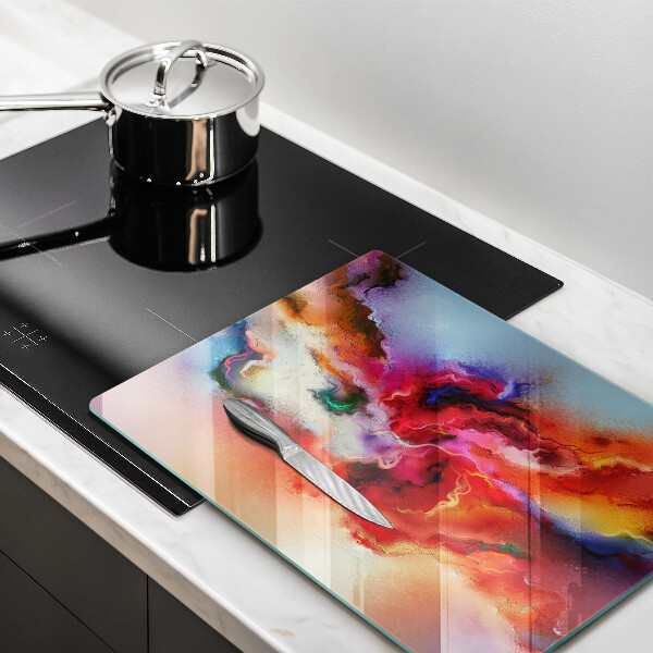 Üveg vágódeszka Füstös absztrakció