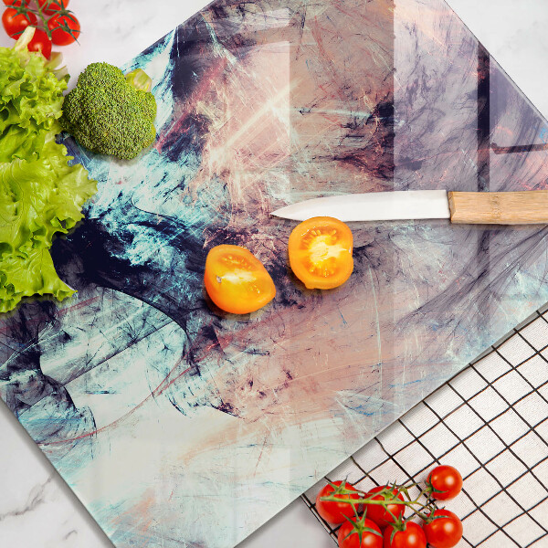 Üveg vágódeszka Festett absztrakció