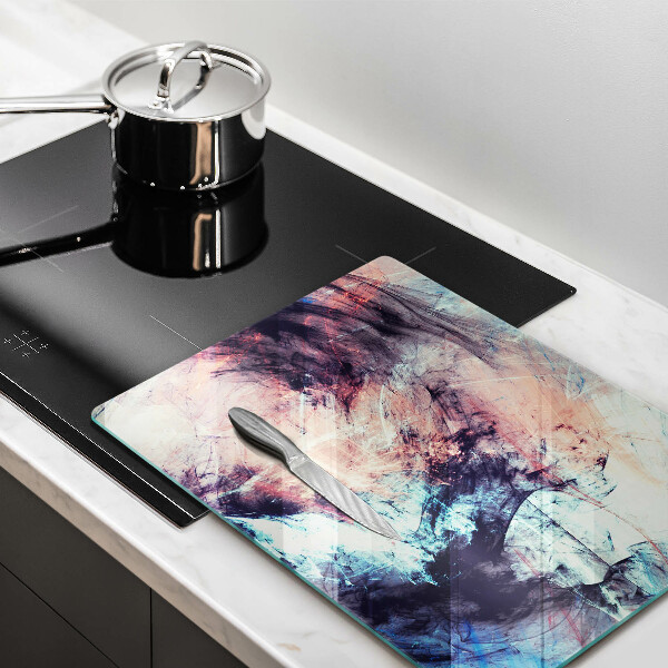 Üveg vágódeszka Festett absztrakció