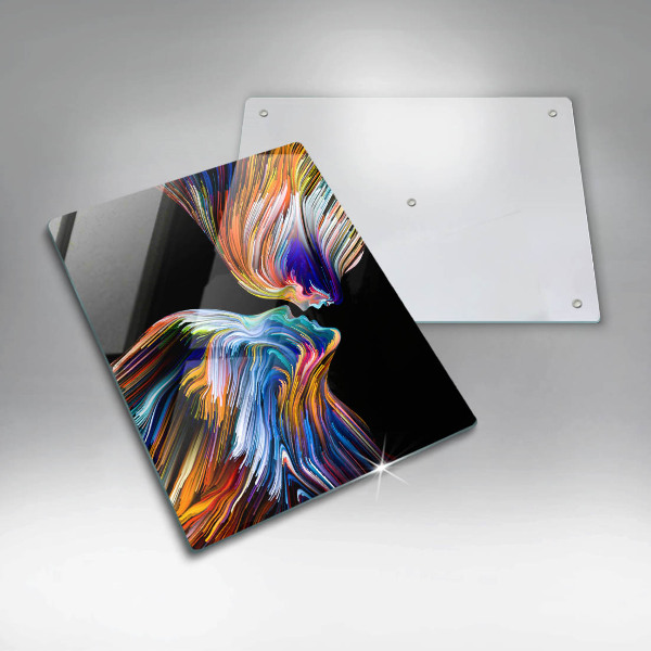 Üveg vágódeszka Csók absztrakció