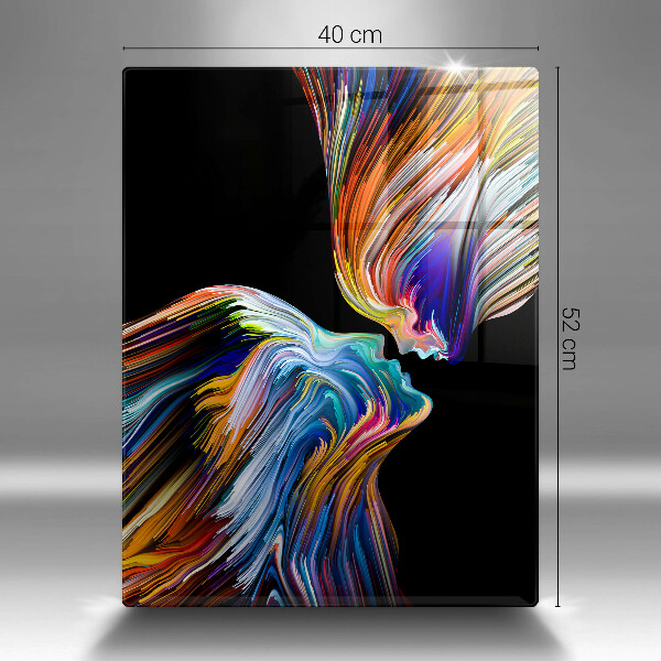 Üveg vágódeszka Csók absztrakció