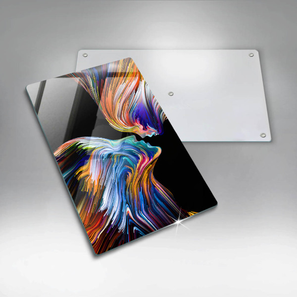 Üveg vágódeszka Csók absztrakció