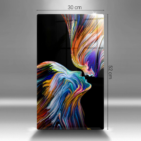 Üveg vágódeszka Csók absztrakció