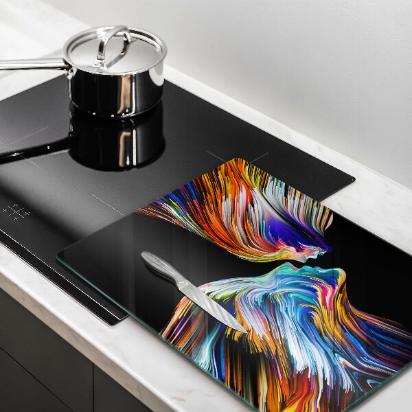 Üveg vágódeszka Csók absztrakció