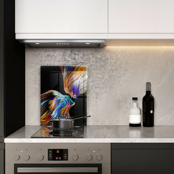 Üveg vágódeszka Csók absztrakció