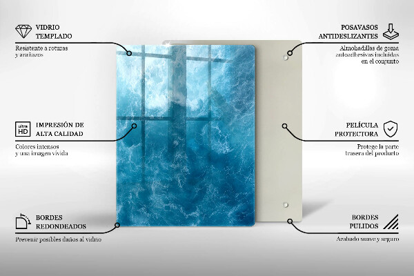 Üveg vágódeszka Festék absztrakció