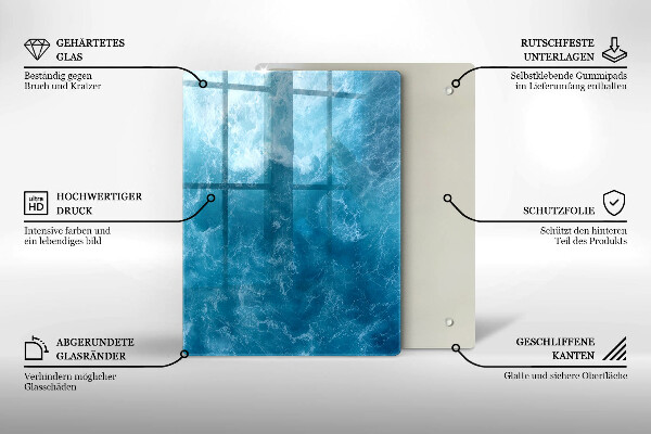 Üveg vágódeszka Festék absztrakció