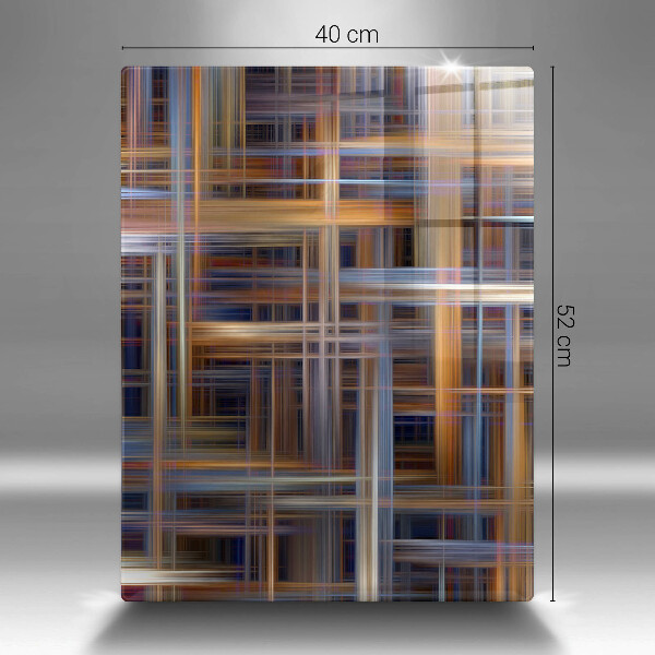 Üveg vágódeszka Absztrakt festék vonalak