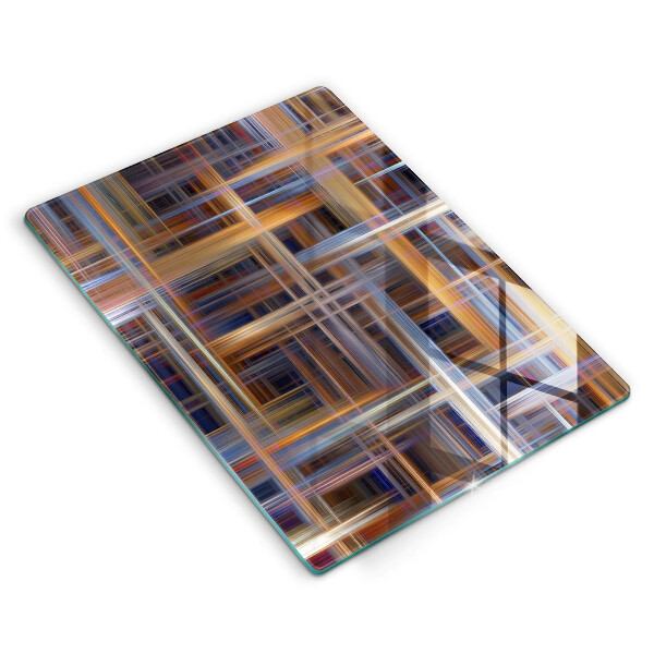 Üveg vágódeszka Absztrakt festék vonalak