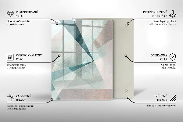 Üveg vágódeszka Absztrakt festék vonalak