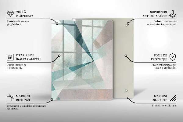 Üveg vágódeszka Absztrakt festék vonalak