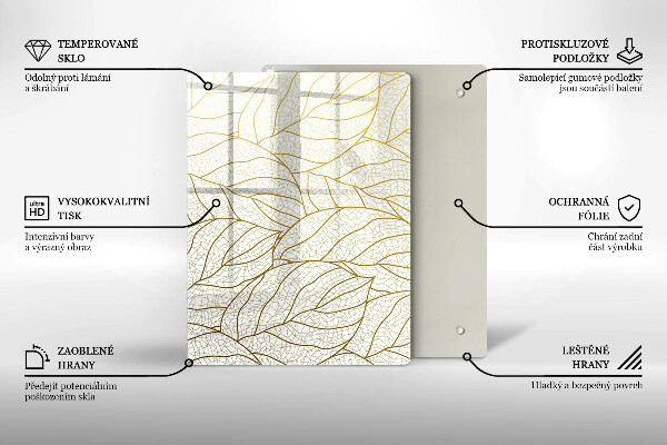 Üveg vágódeszka Absztrakt 3D geometria